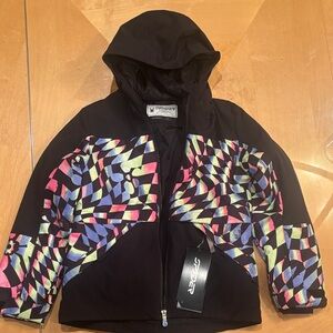 Spyder Sylvie Jacket with Colorful Geometric Design Size 12